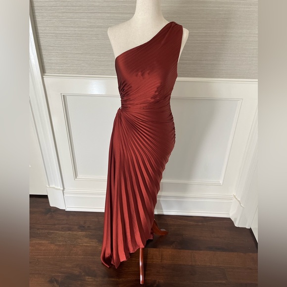 ALC Delfina Pleated  Maxi Dress - Picture 7 of 13